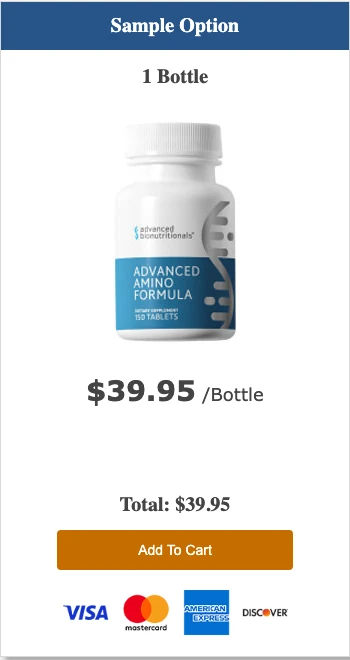 Advanced Amino Formula 1 bottle