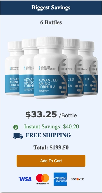 Advanced Amino Formula 6 bottles